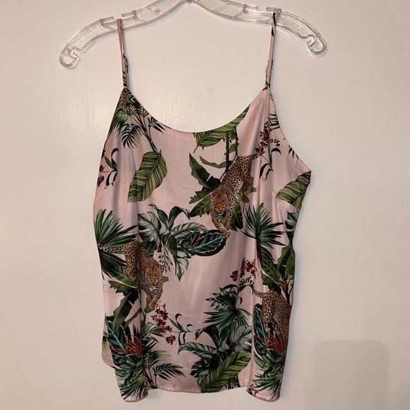 David Lerner - Eva Scoop Neck Cami Jungle Print - Picture 2 of 8